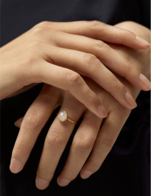 Monica Vinader Womens Yellow Gold Siren 18ct Yellow-gold Vermeil Plated Recycled Sterling-silver And In Gold