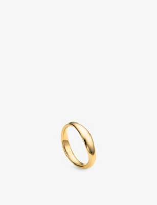MONICA VINADER: Nura Reef 18ct yellow gold-plated vermeil sterling-silver ring