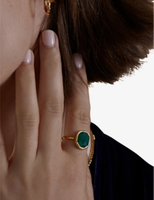 Monica Vinader Womens Yellow Gold Siren 18ct Yellow-gold Vermeil Plated Recycled Sterling-silver And In Yellow Gold