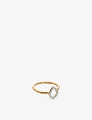 Monica Vinader Womens Yellow Gold Riva Mini Kite 18ct Yellow Gold-plated Vermeil Sterling-silver And In Yellow Gold