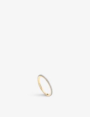 Monica Vinader Womens Yellow Gold Eternity 18ct Yellow-gold Vermeil On Recycled-sterling Silver And