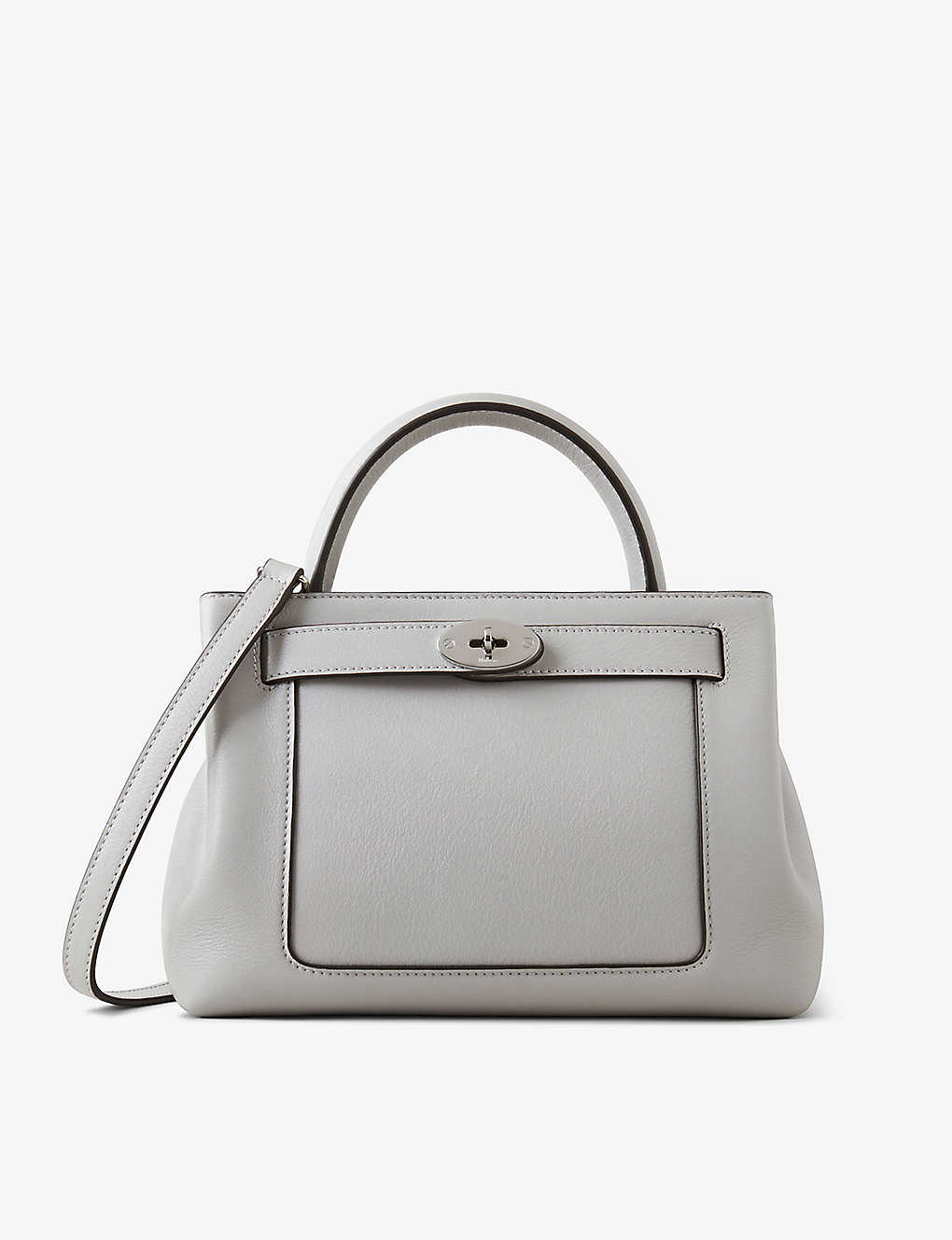 MULBERRY MULBERRY PALE GREY ISLINGTON SMALL LEATHER SHOULDER BAG,67627814