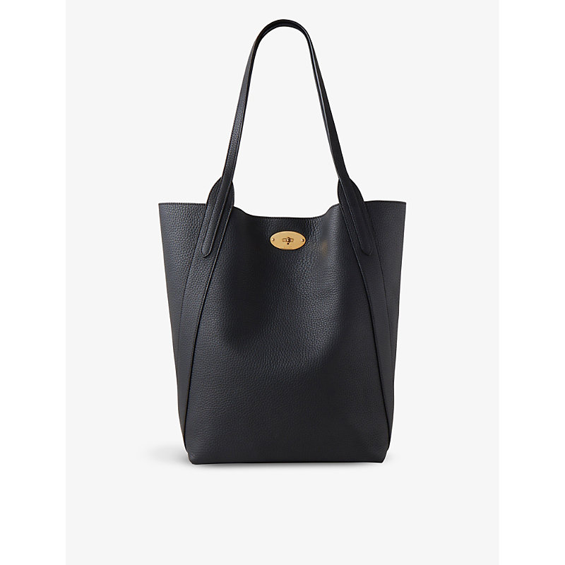 MULBERRY MULBERRY WOMEN'S BLACK NORTH SOUTH BAYSWATER LEATHER TOTE BAG,67627937