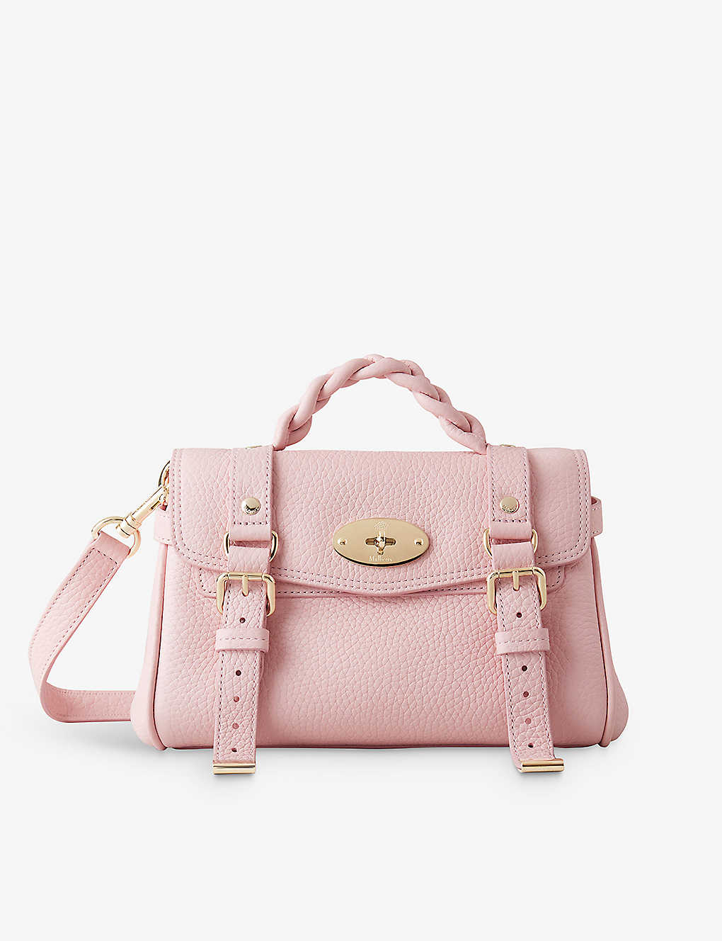 Mulberry Womens Powder Rose Alexa Top-handle Mini Leather Satchel Bag In Pink