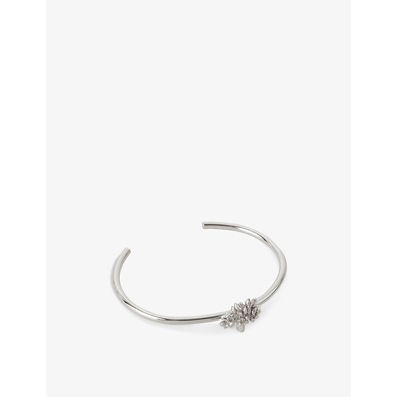 MULBERRY MULBERRY WOMEN'S SILVER TREE-CHARM STERLING-SILVER BANGLE,67628644