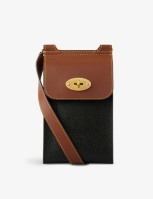 Mulberry Tree Zip Around Leather Purse, Black