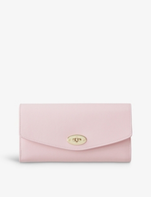 MULBERRY MULBERRY WOMEN'S POWDER ROSE DARLEY LEATHER WALLET,67629092