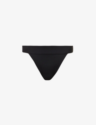 Buy Shyle Black Print Thong Panty for Women 