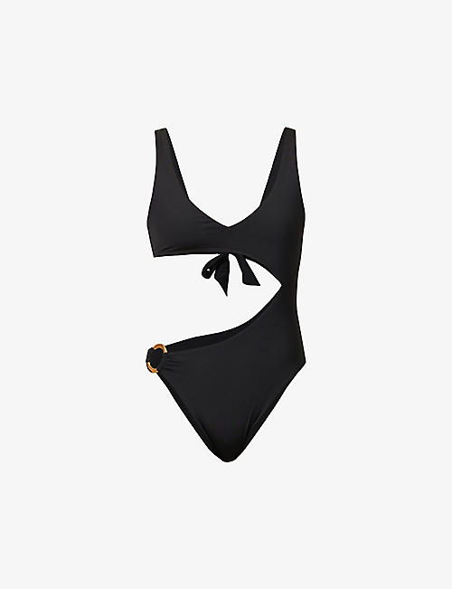 MONDAY SWIMWEAR: St. Barth's cut-out recycled-polyester-blend swimsuit