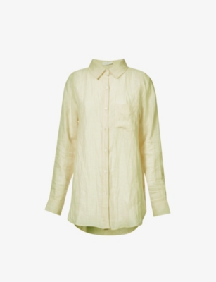 Monaco Linen Shirt - Ivory – Monday Swimwear