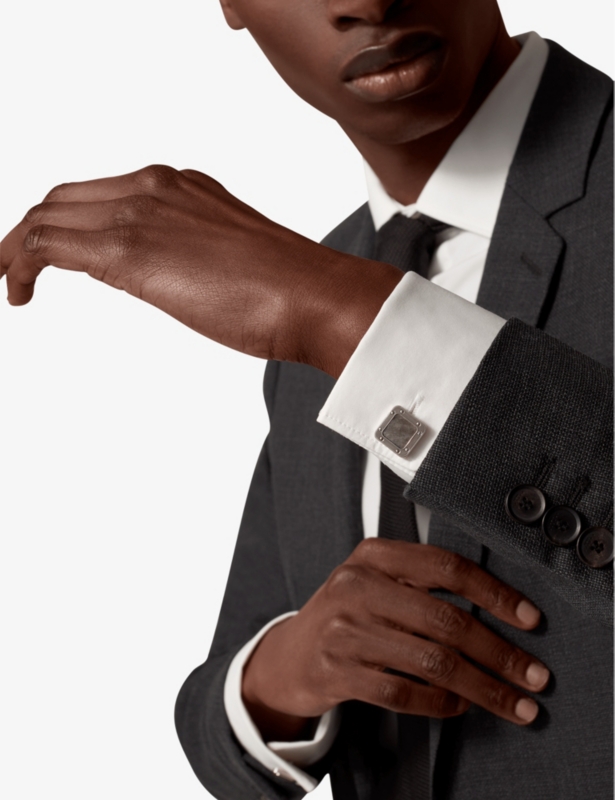 Santos de Cartier sterling silver cufflinks