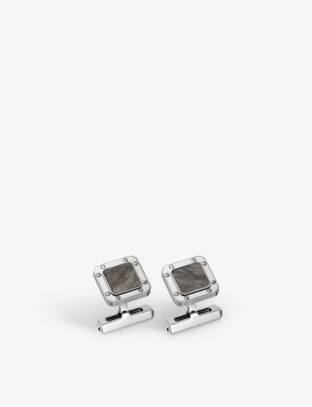 Santos de Cartier sterling silver cufflinks