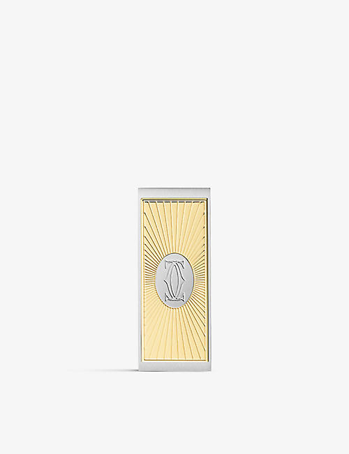 CARTIER: Double C palladium-plated stainless-steel money clip