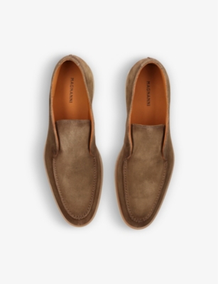 Magnanni Leather Paraiso Loafers In Beige