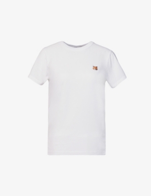 MAISON KITSUNE: Fox-appliqué regular-fit cotton-jersey T-shirt