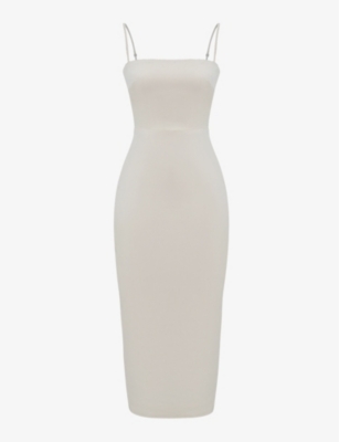 kookai white bodycon dress Kookai Sunday halter dress, White maxi dress, Size 0