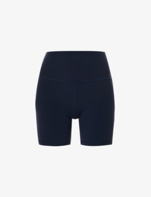 LULULEMON LULULEMON WOMEN'S TRUE NAVY ALIGN HIGH-RISE STRETCH-JERSEY SHORTS,67655213