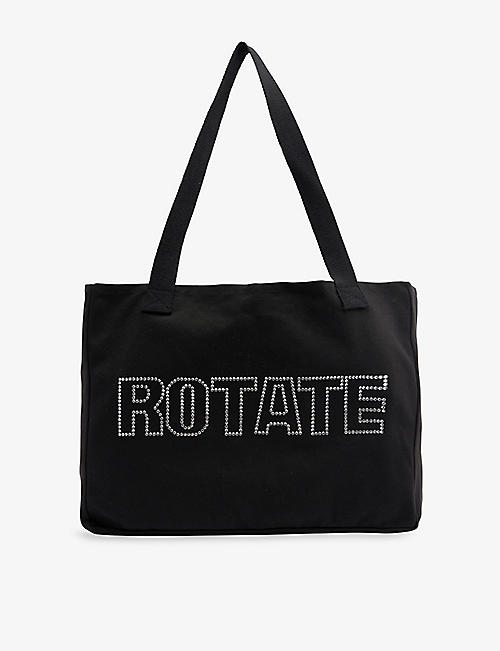 ROTATE SUNDAY: Logo-embellished organic-cotton tote bag
