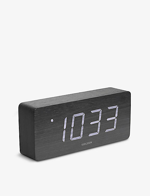 THE TECH BAR: Karlsson tube wood veneer alarm clock
