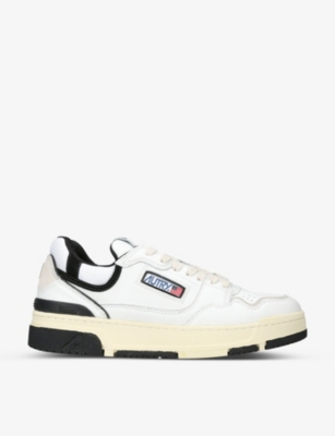 AUTRY: Low CLC brand-patch leather low-top trainers
