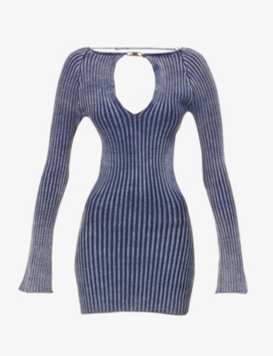 JADED LONDON - Tribeca cut-out cotton-knitted mini dress | Selfridges.com