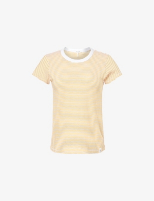RAG & BONE: Striped short-sleeved organic-cotton T-shirt