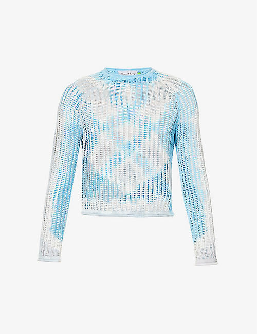 HOUSE OF SUNNY: The Shallows tie-dyed cotton-knit top