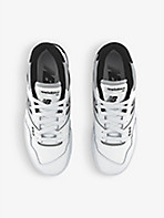 NEW BALANCE: BB550 logo-embossed leather low-top trainers