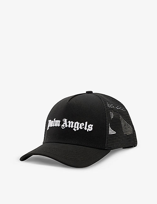 PALM ANGELS: Brand-embroidered cotton-blend trucker cap