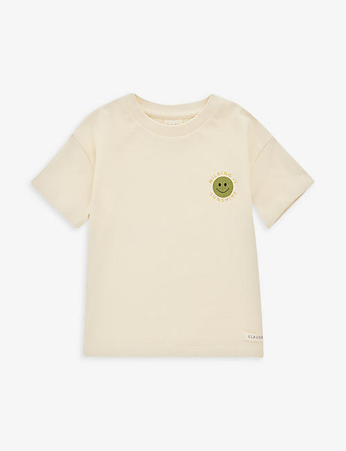 CLAUDE & CO: Milking It graphic-print organic-cotton T-shirt 3 months-4 years
