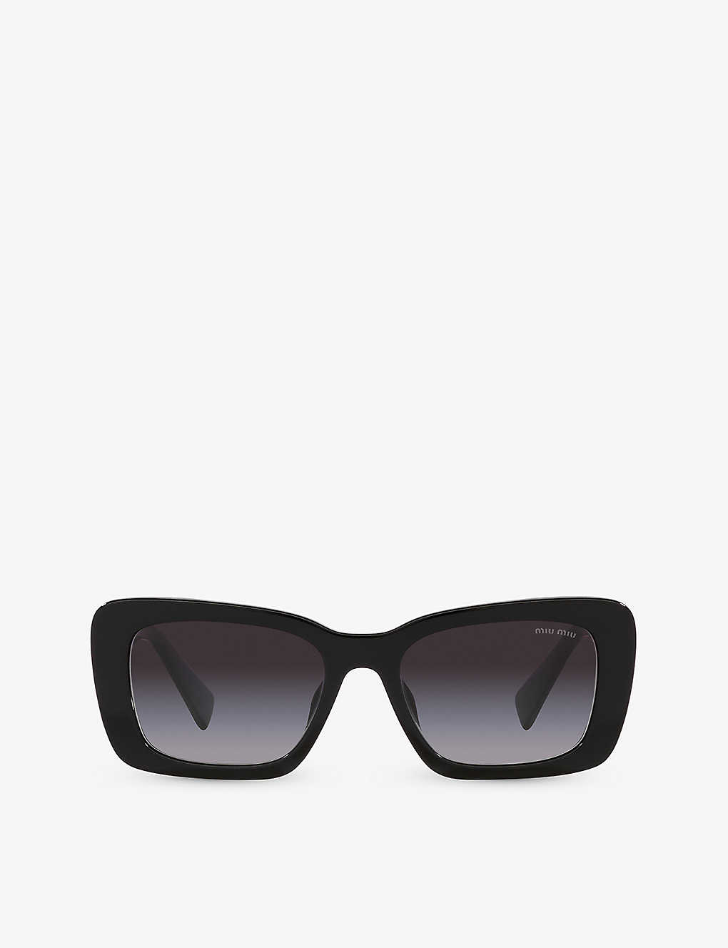 Miu Miu Eyewear Square Frame Sunglasses In Black