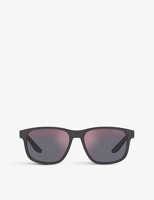 PRADA LINEA ROSSA: PS06YS Solar butterfly-frame acetate sunglasses