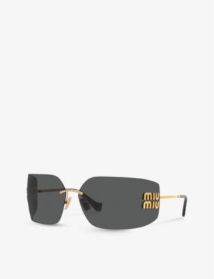 MU 54YS square-frame metal sunglasses
