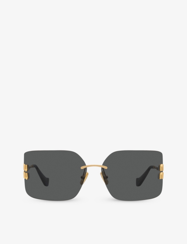 MU 54YS square-frame metal sunglasses