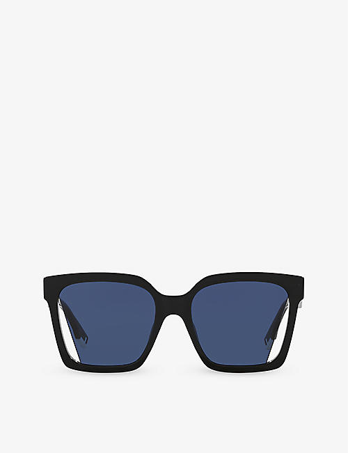 FENDI: FE40085I square-frame acetate sunglasses