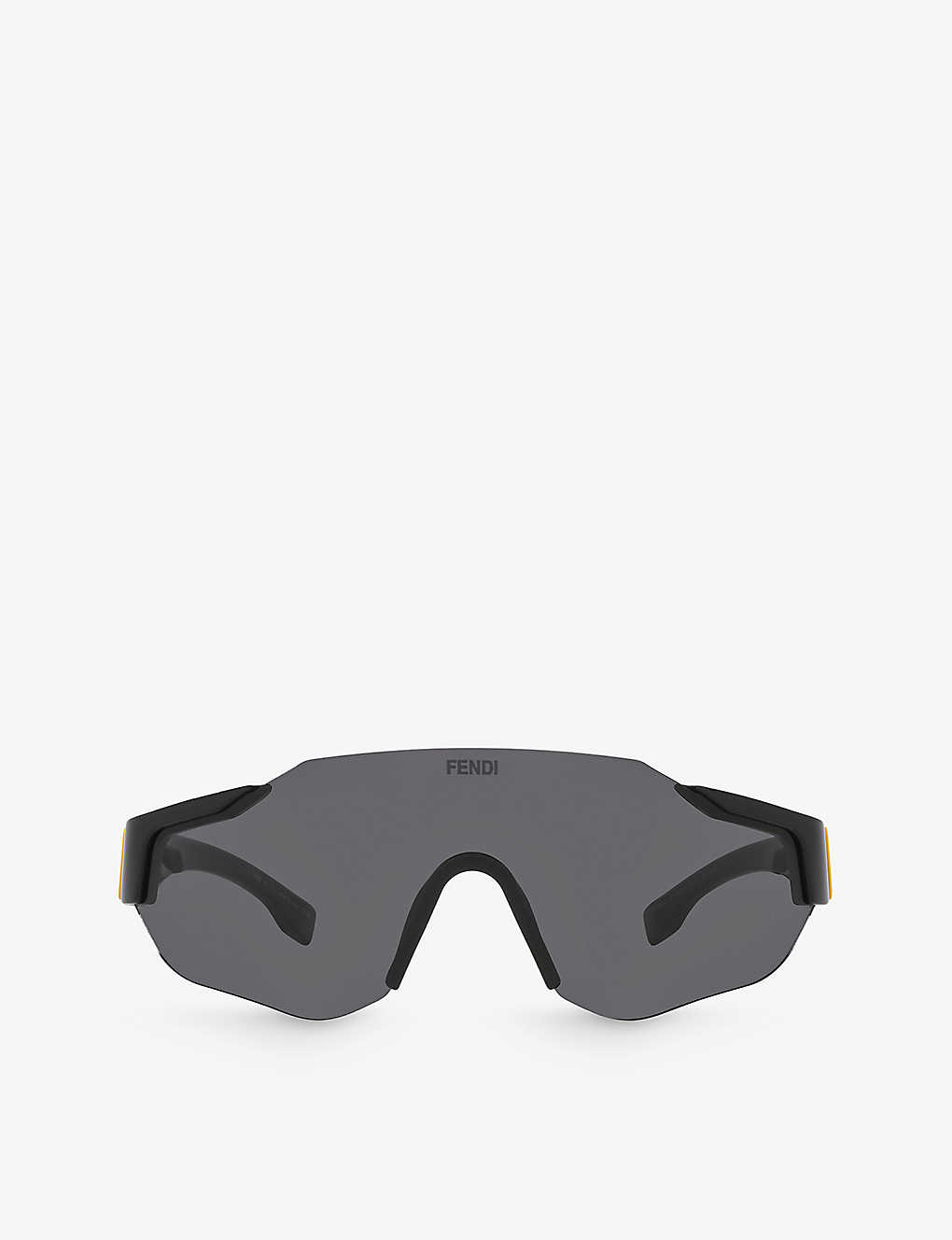 Fendi Mens Black Fe40088u Irregular-frame Acetate Sunglasses