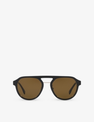 FENDI: FN000657 pilot-frame acetate sunglasses