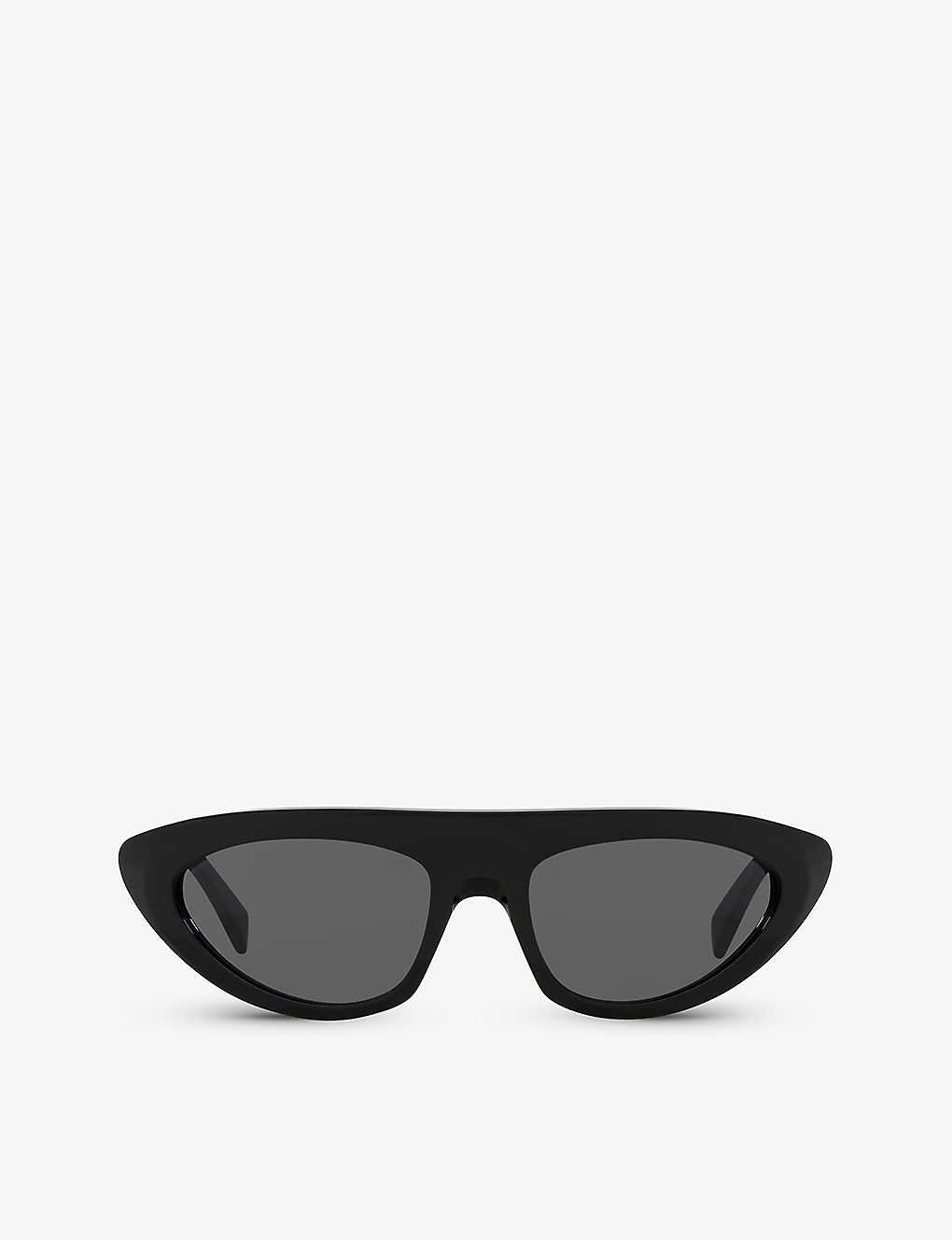 Shop Celine Women's Black Cl000391 Cl40261i Irregular-frame Acetate Sunglasses