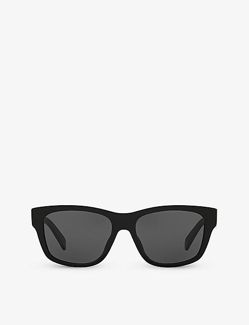 CELINE: CL40249U irregular-frame acetate sunglasses