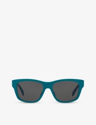 Celine Womens Black Cl000388 Cl40249u Irregular-frame Acetate Sunglasses