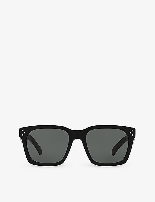 CELINE: CL000384 CL40248I irregular-frame acetate sunglasses