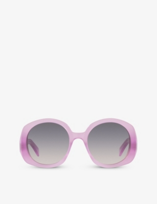CELINE: CL000378 CL40242I round-frame acetate sunglasses
