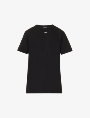 OFF WHITE C O VIRGIL ABLOH Stitch brand print cotton jersey T
