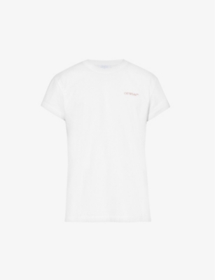 OFF-WHITE C/O VIRGIL ABLOH - Scratch Tab graphic-print cotton-jersey T ...