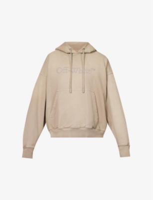 Off-White c/o Virgil Abloh Graffiti Hoodie in Natural for Men