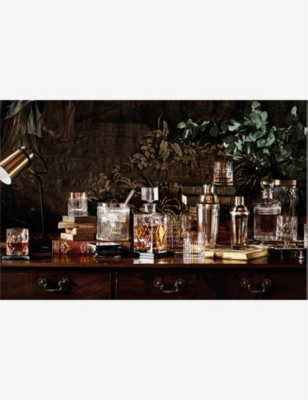 WATERFORD: Aras Short Stories crystal ice bucket with scoop 15cm