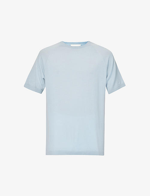 PEREGRINE: Short-sleeved crewneck wool T-shirt