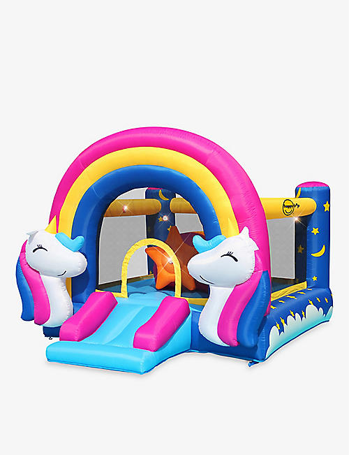 PLUM: Happy Hop Unicorn musical inflatable bouncer 215cm