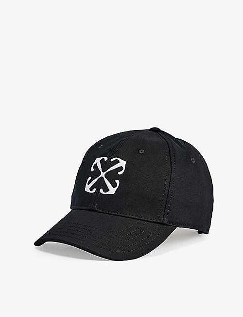 OFF-WHITE C/O VIRGIL ABLOH: Arrow brand-embroidered cotton-twill baseball cap