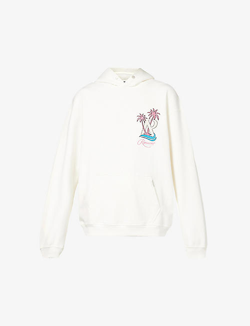 REPRESENT: Resort brand-embroidered relaxed-fit stretch-cotton hoody